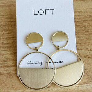[NWT] Loft Gold Hoop Earrings